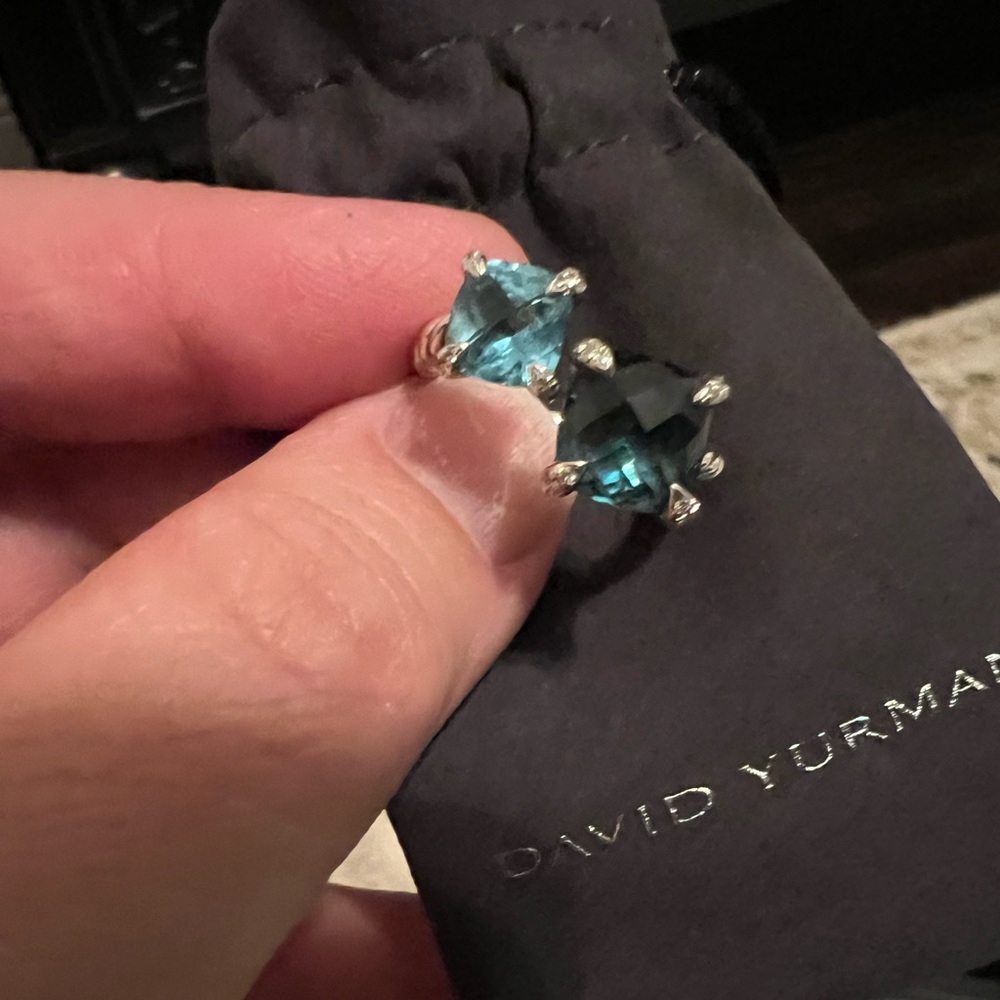 David Yurman Chatelaine® Bypass Ring with Hampton Blue Topaz